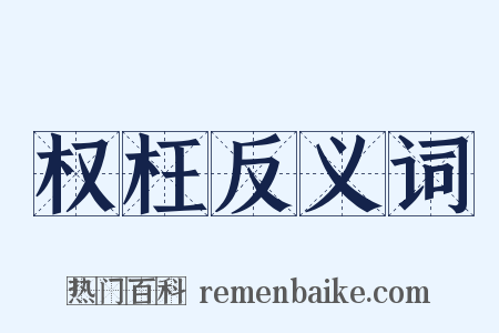 权枉反义词是什么意思的图片